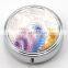 Non Toxic Round Shape Divided Travel Friendly Personalised Pill Dispenser Box