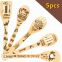 Wholesale bamboo kitchen utensil set bamboo wooden burn cooking tool engraved totally bamboo made in China twinkle