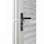 AS2047 standard custom internal adjustable grey aluminium or glass single hinged louver louvered door