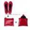 High Quality PU Leather Roll  Up  Ballerina Shoes Foldable Ballet Shoes With Carrier Pouch Bag