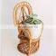 Hot Sale Rattan Plant Stand, Vintage mini rattan plant chair Boho Peacock chair Wholesale Vietnam Supplier
