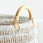 Hot Sale Super trendy Natural/White Rope Basket storage basket woven from seagrass laundry Basket Handwoven Natural Wholesale