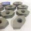 43X43X19.5mm Tungsten Carbide/Tool Steel Rotary and Stationary Blades for Micromat 2500 Shredder