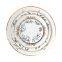 Bone China Dinnerware Set 4 Pieces Plate Set Garland Ceramic Tableware Wedding Charger Plate for Event & Catering