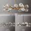 Modern Crystal Molecular Chandelier ceiling Lighting Fixture for Living Room Bedroom Dining Room kitchen island Foyer Lobby