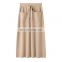 2024 Custom 100% Cashmere Skirt Ladies' Straight Skirt with Yarn Dyed Technics Spring Autumn Collection OEM Available