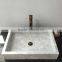 Modern Design Polished Rectangular Bathroom Marble Sink