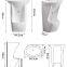 Muslim Quality Ceramic Bathroom Wash Feet Sink for Home Using