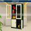 Power Coat Outdoor Patio Furniture Cover Glass Steel Combination Swing Door Stainless Metal Filing Cabinet