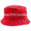 Wholesale customized custom printting bucket hats high quality woven label bucket hats