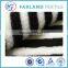Sherpa Fur Fabrics black stripe print fabric for clothing fabric