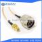 Hot sale coaxial Flexible blue jumper cable RG405 6in SMA female jack to N male with nut bulkhead RF 3G 4G router