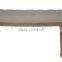 Demi lune fabric bedroom bench