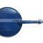 Custom blue cheap round shape PU luggaga tags