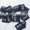 Black Color cool stuffed clothing woven labels for Men