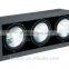 3*25W LEDWAY LED indoor Three-head wide trim Grille spot lamp without Decoration Plat IP20