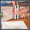 Brushed Stainless Steel Salt and Pepper Mill Shakers with Clear Acrylic Body
