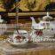 15pcs decal bone china tea sets