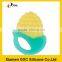 cute baby toy BPA free silicone fruit teether