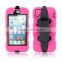 2015 New design rugged heavy duty dual Layer Shockproof PC+Silicone Armour Case Cover For iPhone 5G