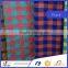 china supplier yarn dyed 100% cotton plaid shirt fabric