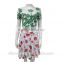 Custom Design women's skirt White Strawberry Sublimation printing women's skirt