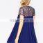  Manufacture Short Sleeve Chiffon Maternity Embellished Dress