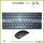 Factory direct sales white color computer laptop mini external wireless flexible keyboards and mouse KM-801