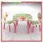 2015 new design kindergarten used desk & chair, hot sale preschool uniform
