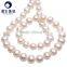 simple pearl necklaces10-11mm freshwater cultured pearl white color