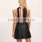 Stripe ladies tops latest design blouse with high neck                        
                                                                                Supplier's Choice