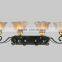 2015 Black glass european wall light/wall sconces for indoor with CE