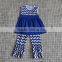 baby girl blue chevron UK football outfits