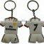 personalized cheap custom design rubber keychain, 2d custom shaped soft pvc keychain