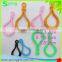 jewelry clothing bags round key ring accessories color plastic pvc 8 shape Bulb gourd question mark Hoist clasp hook buckle