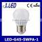 5w e27 led g45 bulb plastic and aluminum body CE ROHS