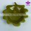 Harvest design ceramic leaf dish with green color