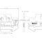 UTL Double Layer 0.14-2.5mm Return Pulling Din Rail Mount Spring Terminal Blocks 500V 17.5A