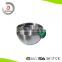 3 piece stainless steel salad bowl with spout,handle and non slip silicone base HC-BH21
