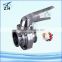 stainless steel sanitary Manual opration Butterfly valve
