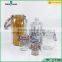 Wholesale empty recycled glass food storage jar with swing top caps