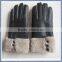 Supply Genuine Sheepskin leather winter gloves with fur lined