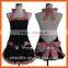 Fashion long bib apron with wide bowknot neck band