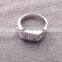 2016 Hot Sale Women Men Fairy Jewelry Silver Plating Square Rhinestone Wedding Rings//