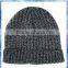 100% acrylic mixed knit men's beanie/knitting patterns men hats/machine knit acrylic beanie