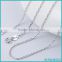 16'' 18'' 20'' 22'' Fashion Wholesale Necklace Chain, Rhodium Plated 925 Sterling Silver Roll Jewelry Chian