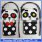 Fashion 3D Lovely Cartoon Panda Black Polka Dot Soft Silicon Cases For iPhone 5/5S/6/6 Plus/6S/6S Plus Rubber Cell Phone Cases