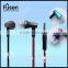 Deep Bass Metal Cheap Colorful Waterproof Shoelace Earphone