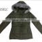 Lady 100%Polyester Padded Jacket with Fake Fur Hoody
