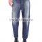 Men's Cotton Carrot Jeans in blue color